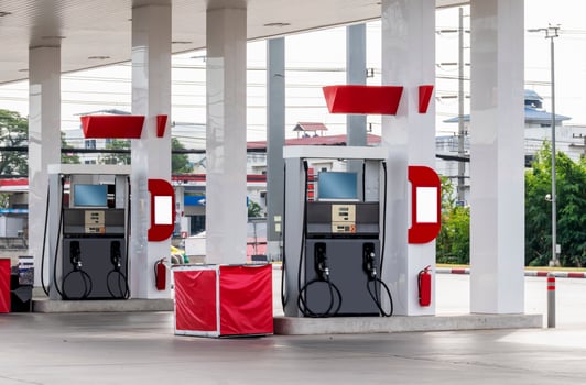 Fuel Dispensers in gas station photo