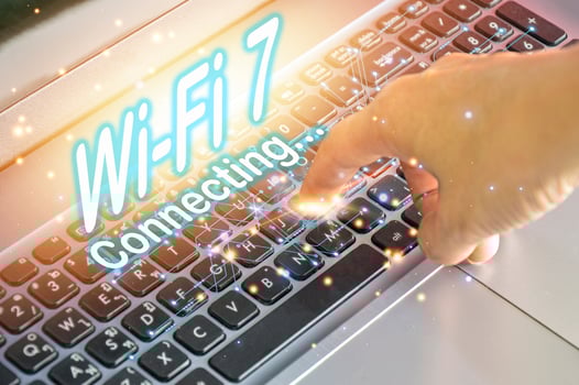 concept man using wifi technology 7 connected to the internet world with new technology photo