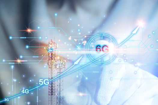 6G network concept, high speed mobile internet New age network, business concept, modern technology internet and network photo