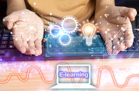 Concept of e-Learning photo