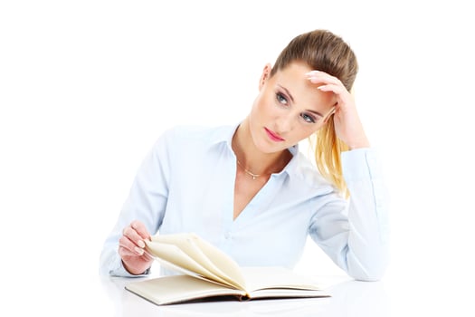 Businesswoman with documents photo