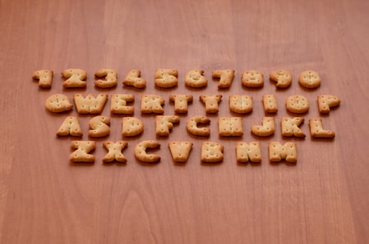 Cracker keyboard buttons photo