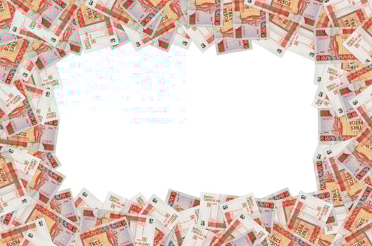 Che Guevara monument on cuban banknote of orange three pesos convertibles 2016 photo