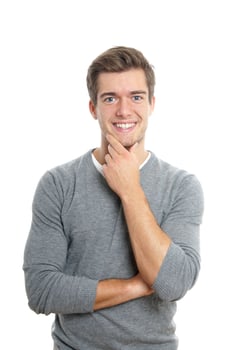 young man smiling photo
