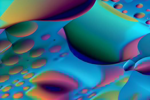 abstract 3d fractal background with smooth liquid forms photo