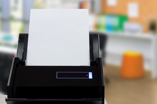 Document scanner. Office scanner. office equipment photo