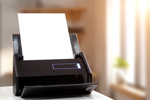 Document scanner. Office scanner. office equipment photo