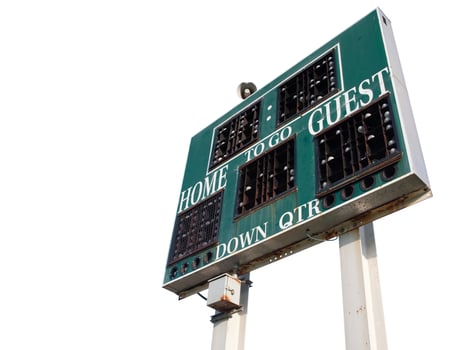 HIgh School Scoreboard Isolated photo