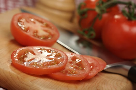 Fresh Cut Tomato photo