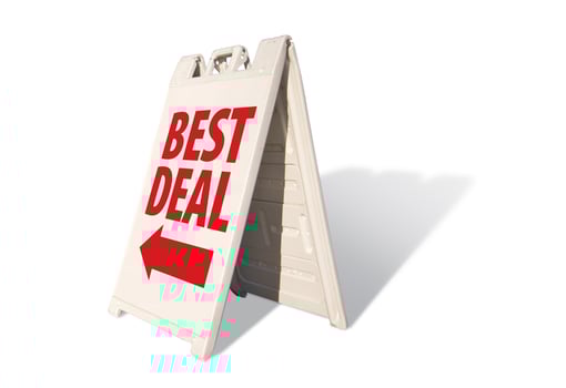 Best Deal Tent Sign photo