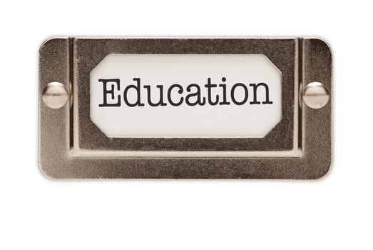 Education File Drawer Label photo