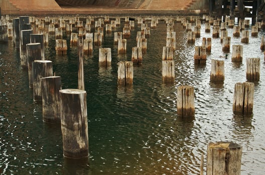 Abandoned Pier Remains photo