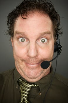 Giddy Businessman Close-up photo