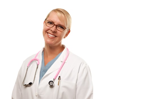 Friendly Female Blonde Doctor photo