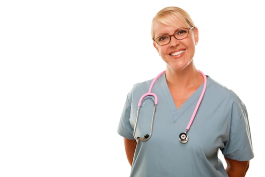 Friendly Female Blonde Doctor photo