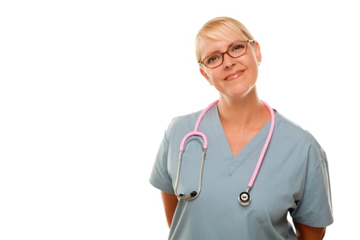 Friendly Female Blonde Doctor photo