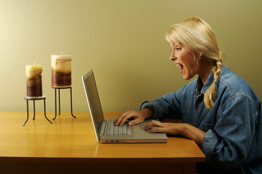 Woman Using Laptop Series photo