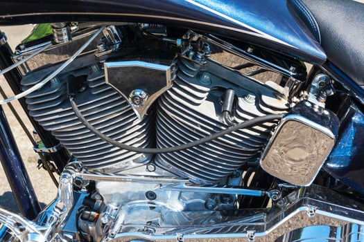 V-shaped motorcycle engine, 2 Cylinders photo