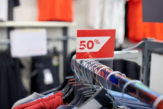 Sale at shopping mall, Christmas promotions photo