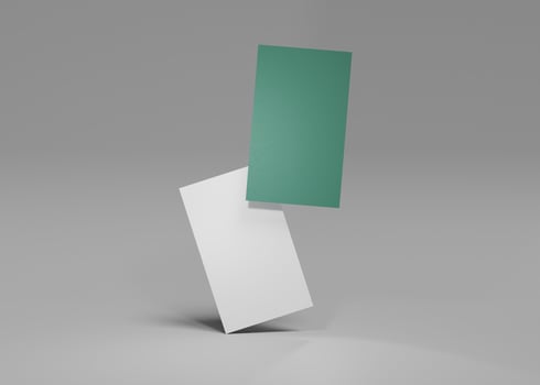 Blank business card for mockup photo