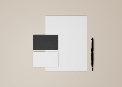 Business stationery items set photo