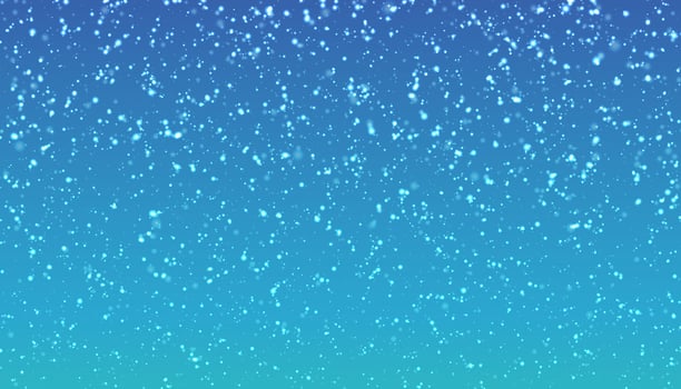 Colorful background blurry snow. Bokeh background with snowflake. Winter glittering snowflakes swirl bokeh background, backdrop with sparkling blue stars. Snowflake winter season. photo