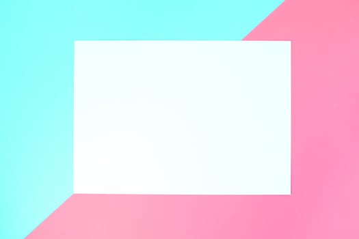Pastel color paper geometric background photo