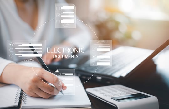 Signing electronic documents on digital documents Online, woman with contract Electronic signature, e-signing, digital document management, paperless office, signing business contract concept, photo