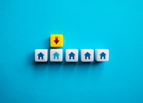 Choose the right suitable housing. Finding and buying a home. Compliance meets all requirements and selection criteria. Home moving. Mortgage loan. photo