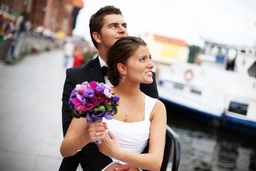Married young couple photo