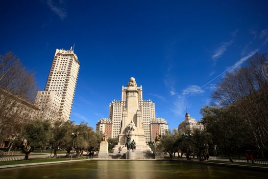 Don Quixote monument in Madrid photo