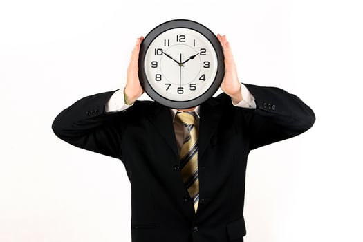 businessman with clock photo