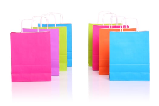 Colorful shopping bags photo