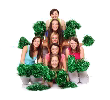 Group of cheerleaders photo