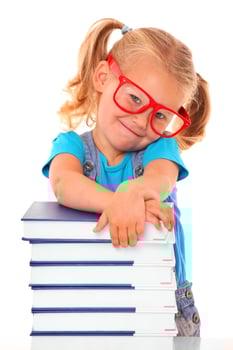 Clever young girl photo