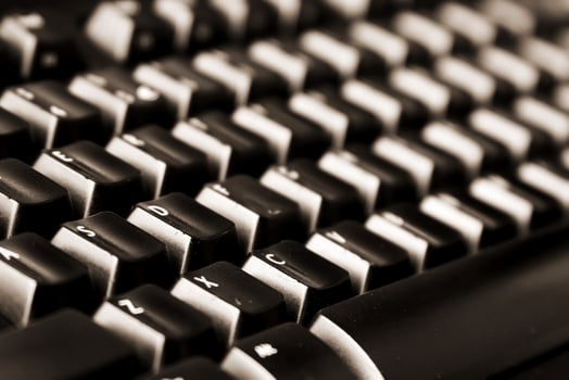 black keyboard close-up photo