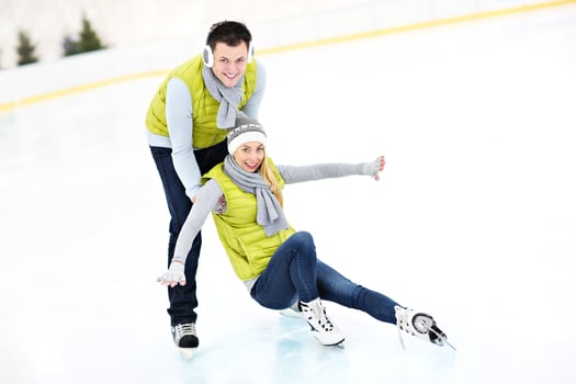 Couple Ice skating photo