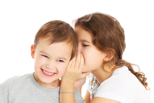 Cute brother and sister photo