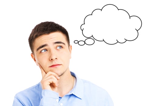 Man and cloud photo