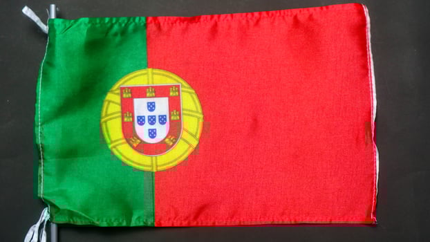 Portuguese flag texture as background photo