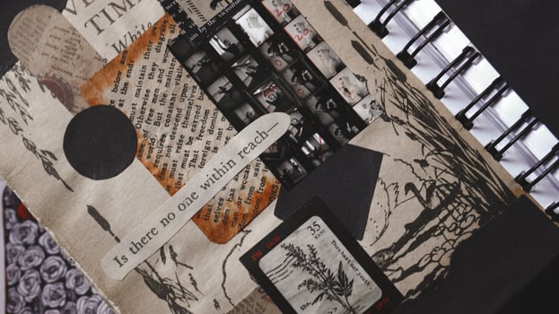 Scrapbook Spread With Text Photo From Above