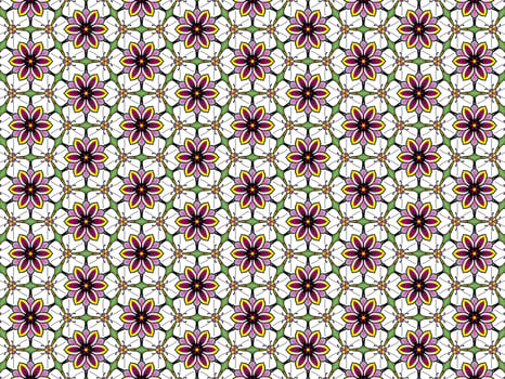 Abstract Flower Background Pattern for fabric designs photo