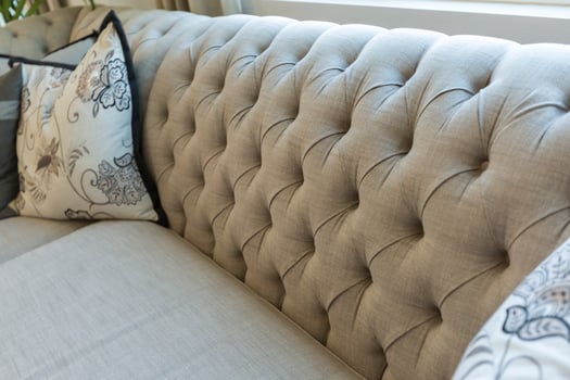 Abstract of Luxurious Couch and Pillow Detail photo