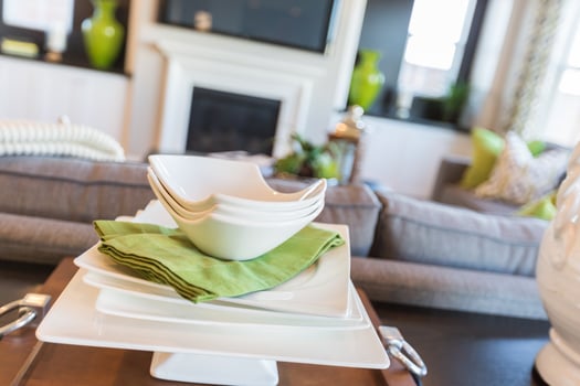 Apple Green Accents Decorative Dining Abstract in Home photo