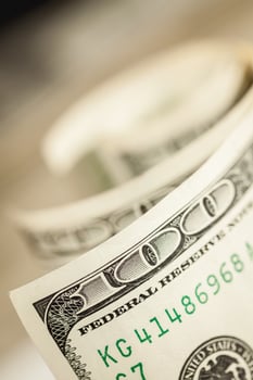 Abstract of One Hundred Dollar Bills photo