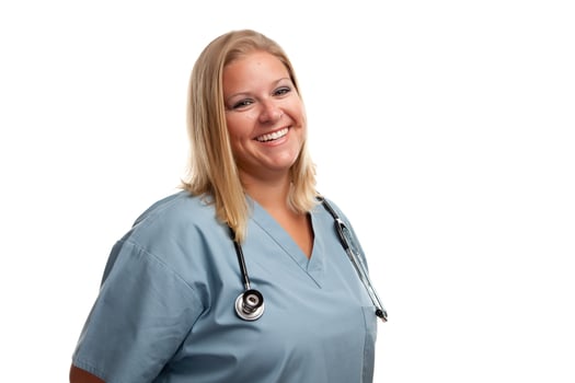 Friendly Female Blonde Doctor photo