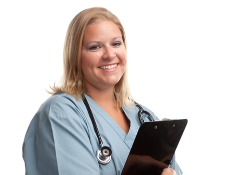 Friendly Female Blonde Doctor photo