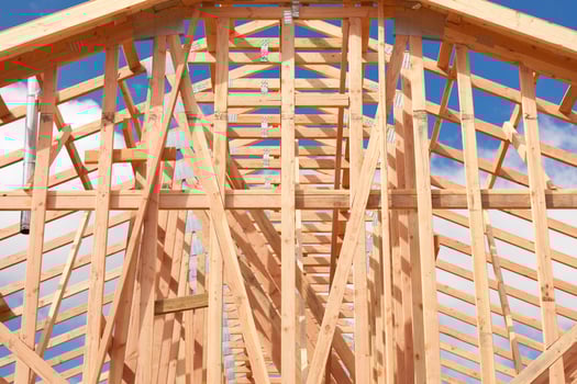 Abstract of Home Framing Construction Site photo