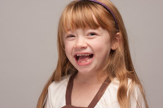 Portrait of an Adorable Red Haired Girl photo
