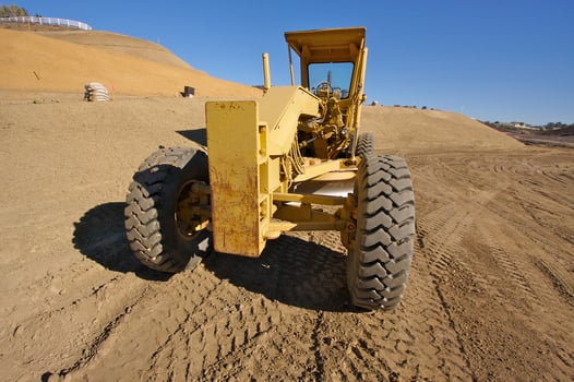 Tractor at a Construction Site photo